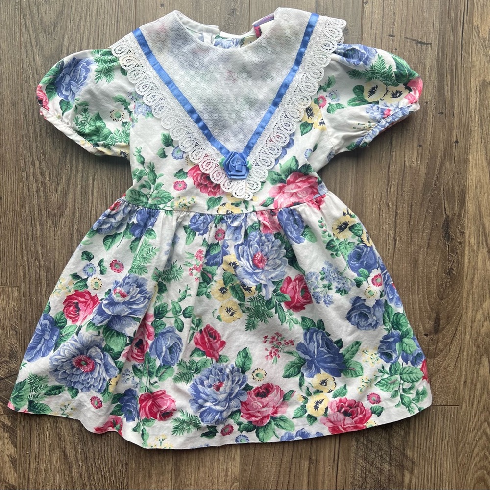 ROanna vintage floral short sleeve dress